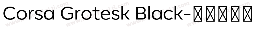 Corsa Grotesk Black字体转换